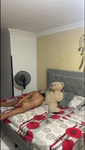 Babysitter masturbates in her bosses' room.