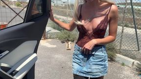 met a teenager and fucked her on the street in the car
