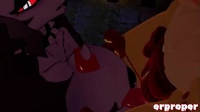Vrchat luna gets gang fucked