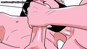 Masturbating him until his dick gets hard so he can put it up his ass