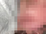 Snowbunny white girl swallowing every nut