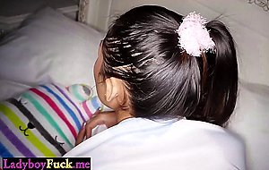 Slender tranny fucked in tight asshole by a perverted tourist