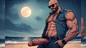 Cocks Out at Beach (ai)