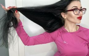 My Long Brunette Hair Worship