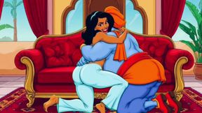 Slutty Princess and a Lustful Genie Rub a Lamp