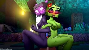 Hornycraft Updates - Monster Girls Threesome!! - Minecraft Parody Sex Scenes