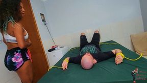 Farting brunette, part 1, by Mibby and Slave, (cam by Manu) FULL HD