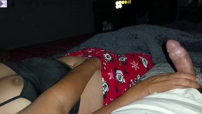 la novia de mi hermanastro cabalgando mi polla hasta sacarme toda mi leche