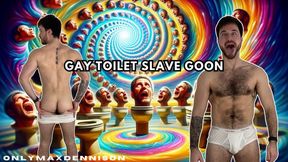 Gay Toilet slave goon