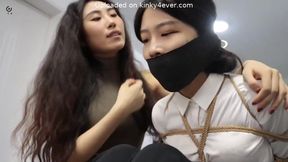 Asian lesdom porn kinky bondage porn video