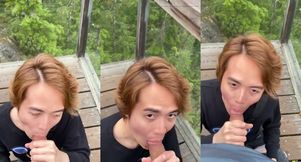 Some Fun on a Public Hiking Trail with My Boy