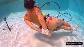 Aquaphilias- Sushii Xhyvette- Underwater Rope Bondage- PERIL