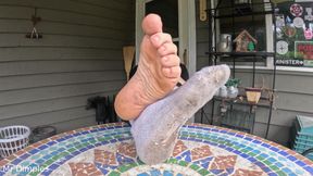 I Show off My Dirty Socks and Feet