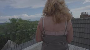 andi james snake dave rooftop dick sucking