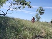 Nude hiking...