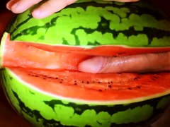 fruit fuck and self swallow - the best comes after cumming