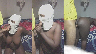 THE KNEELING MASKED BABY WHO SUCKS WHITE MEN