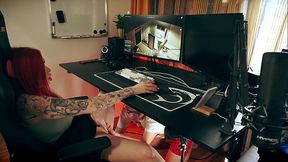 My stepsister acted like she was into the game so I could fuck her.