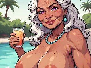 Bazookas Out Relaxing Poolside (ai Art)