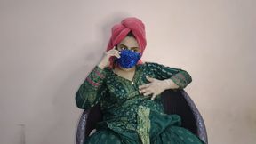 Desi Horny Beautiful Bhabi Masturbating-Hindi Audio 🥵