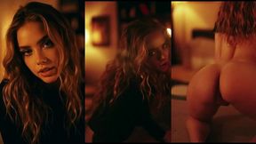 take me tonight – blonde seduction by the fireplace (ai-generated)