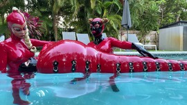 Heavy rubber bondage in Florida Part 2