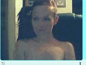 Skinny brunette teen cutie on webcam is in a good mood