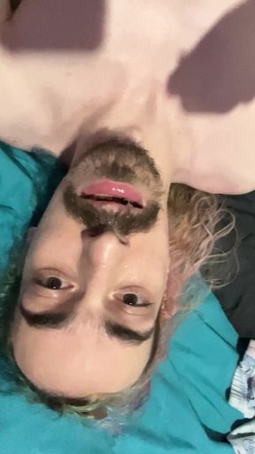 My first self facial on my face
