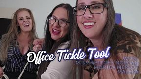 Office Tickle Tool with Miss Whitney Morgan, Maleka, Monica Merlot - mp4