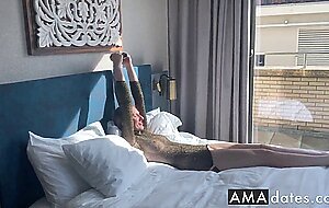 Big-Ass, Big-Tits Milf Stretches and Masturbates on Webcam