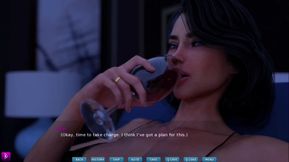 Sexy lady with perfect body finally has a quiet time with her crush - gameplay part 2