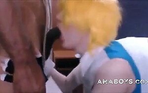 Sissy Beach Interracial Anal