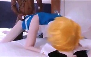 Sissy Beach Interracial Anal