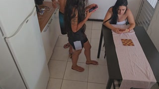 Husband cheats on his wife with a hot, skinny friend