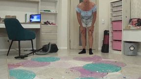 Vacuum up trash and dirty socks