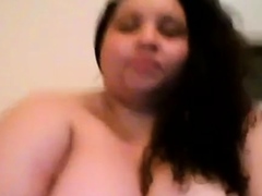 Hairy BBW With Big Tits on Webcam