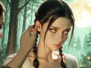 Unattractive Witch Bangs Gal in the Forest (Medieval Horror Novella)