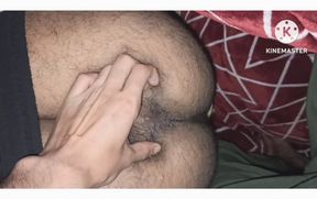 My straight desi sexy freind big Hairy ass first time i open his pant