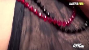 Watch this Italian pornstar, Swinger Fabiola, get her big boobs pounded deep by a stud
