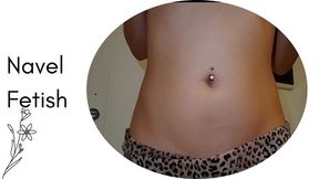 Playing with my belly button and gently tapping it