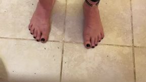 Liam leather pants &amp;amp; painted toes