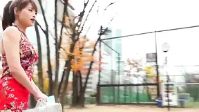 Exotic Asian Beauty In Traditional Garb Seduces With Handjob Mastery