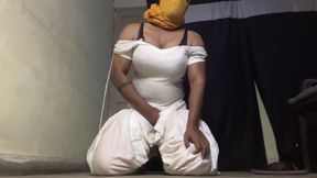 big tits big boobs cross dresser off shoulder showing bra suitsalwar