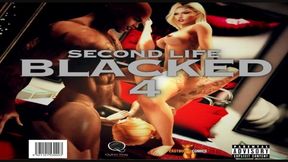 Four SL blacked hotties take turns on one lucky guy