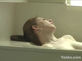 Lactating Amber Masturbating In Bath Tube