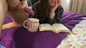 Petite Slutty loves her tea with hot sperm