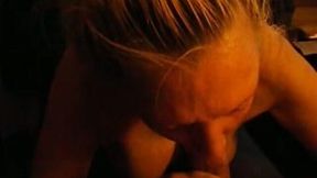 Old and nasty white neighbor lady gives me head on cam