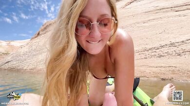 All natural curvy blonde POV slut gets fucked raw hard outdoors reverse cowgirl on a naughty adventure
