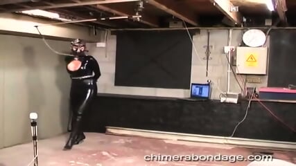 The Latex Slut Pleasuring Herself In Her Sexy Catsuit  Kinky4Ever