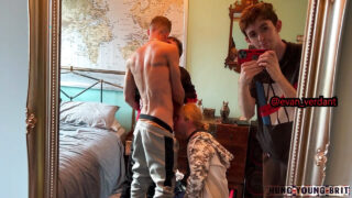 Amatør ung britisk tenåring George Mason, stor pikk knullet i rumpa